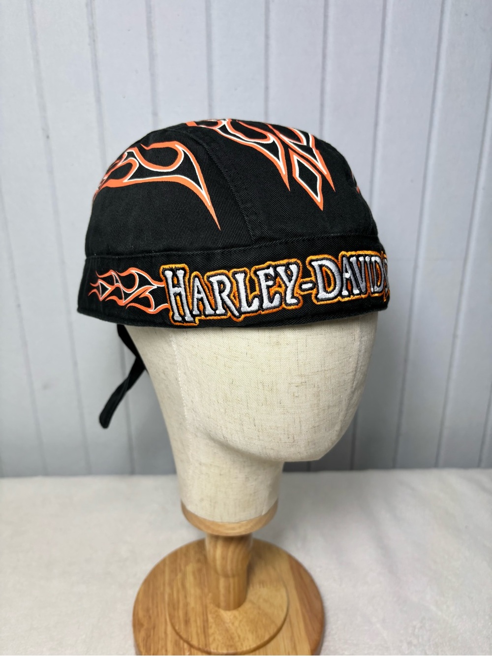 Harley-Davidson‎ Embroider Black Head Wrap Durag  One size